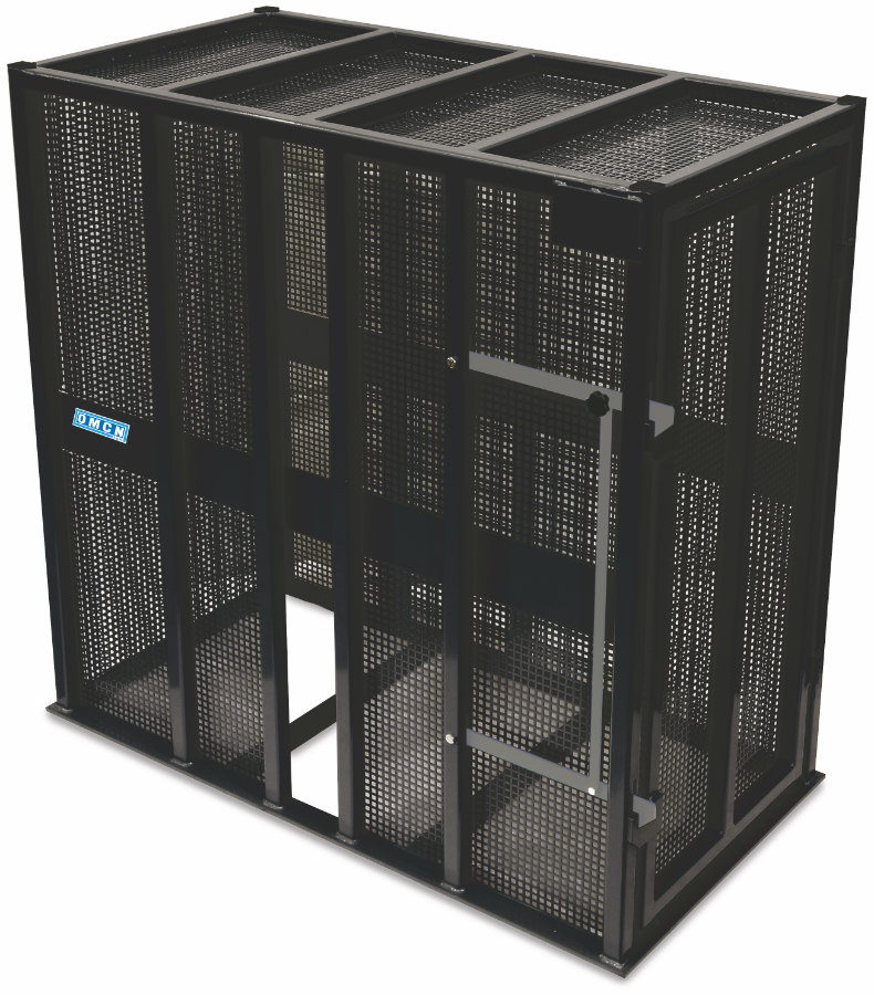Safety inflation cage for industrial wheels